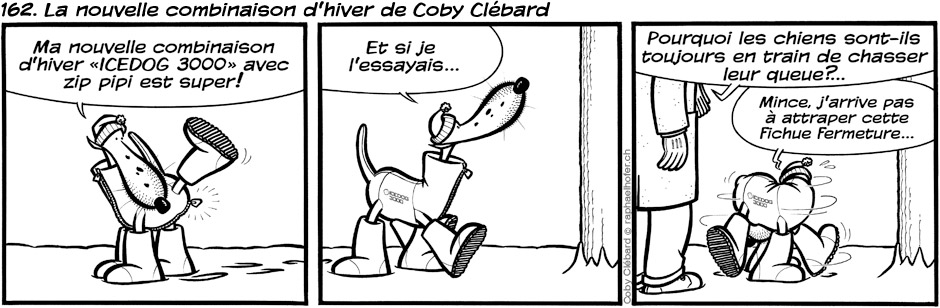 162. La nouvelle combinaison d'hiver de Coby Clébard