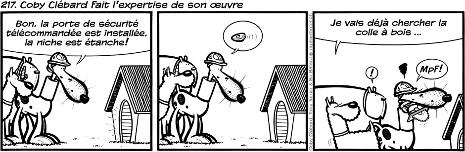 217. Coby Clébard fait l'expertise de son oeuvre