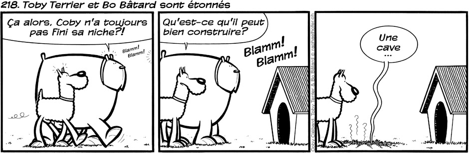 218. Toby Terrier et Bo Bâtard sont étonnés