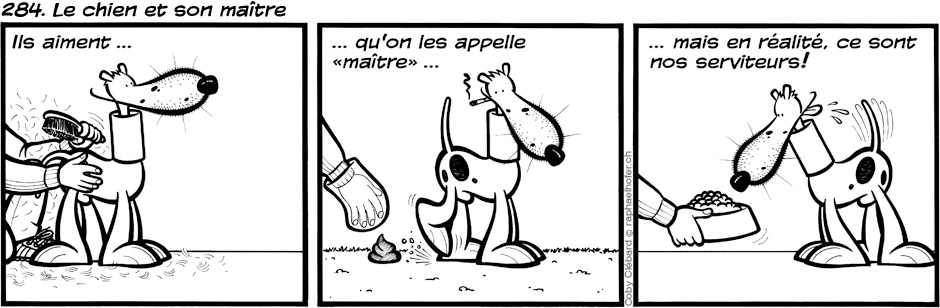 284. Le chien et son maître