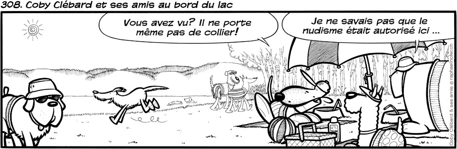 308. Coby Clébard et ses amis au bord du lac