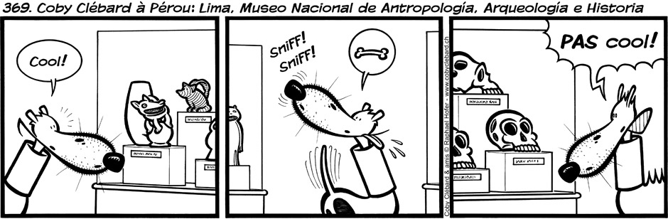 369. Coby Clébard à Pérou : Lima, Museo Nacional de Antropologia