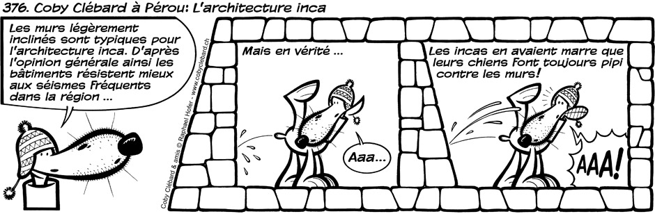 376. Coby Clébard à Pérou : L'architecture inca