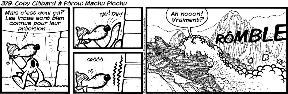 379. Coby Clébard à Pérou : Machu Picchu
