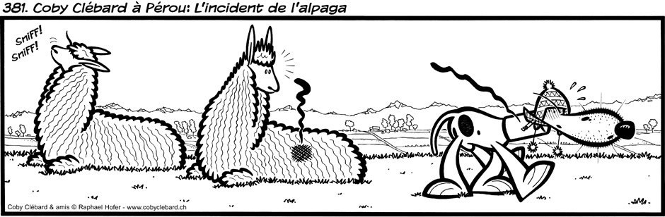 381. Coby Clébard à Pérou : L'incident de l'alpaga